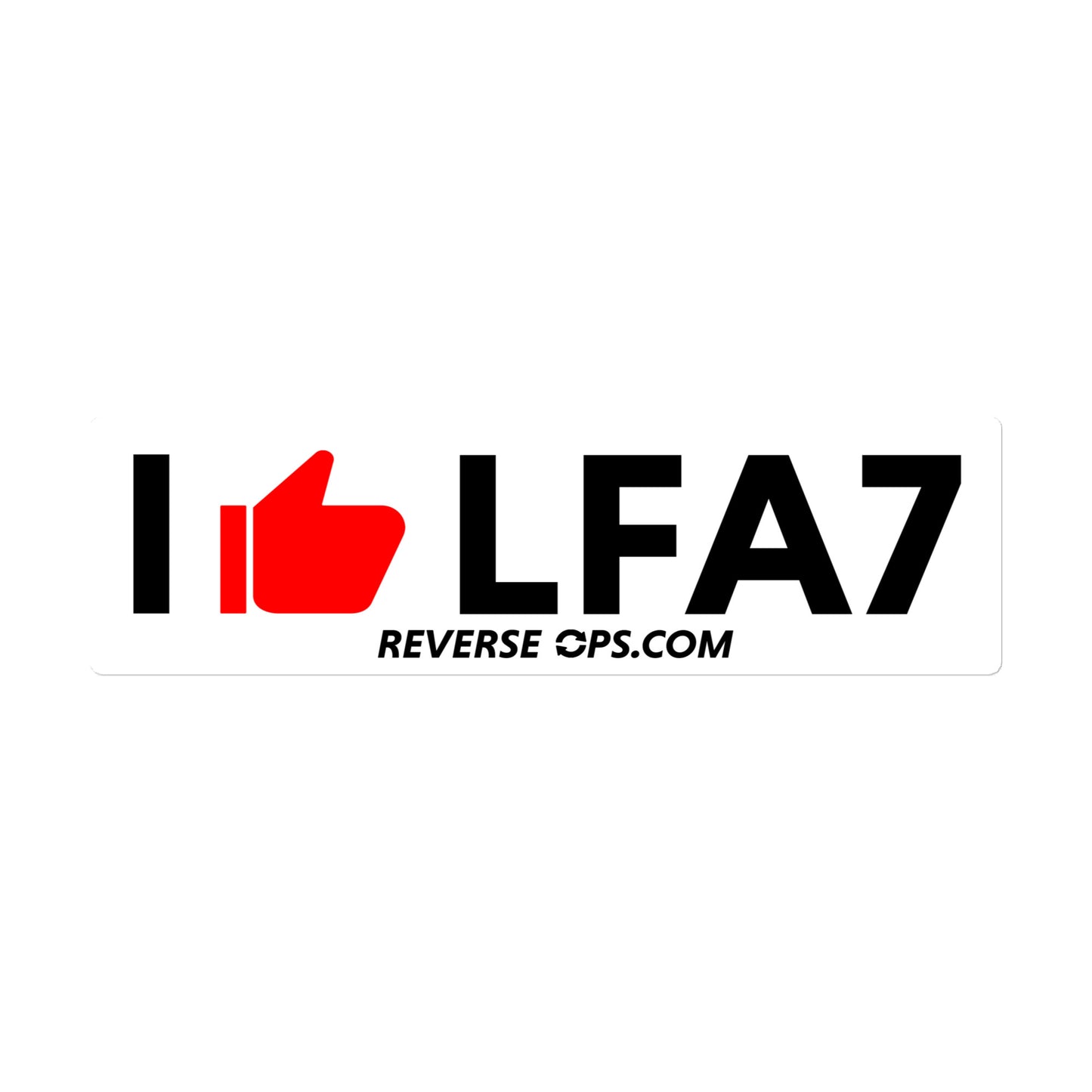I Like LFA7 Bubble-free stickers