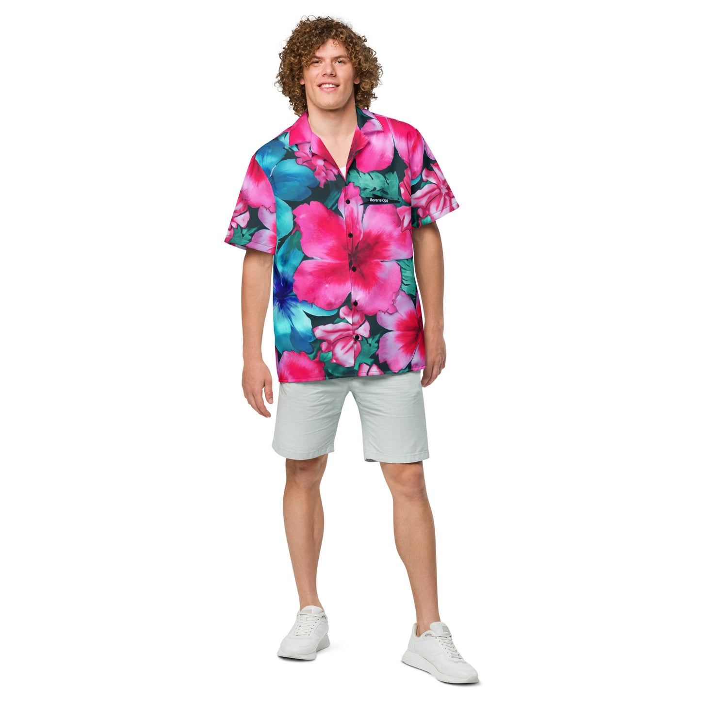 Reverse Ops Aloha Shirt (Pink)