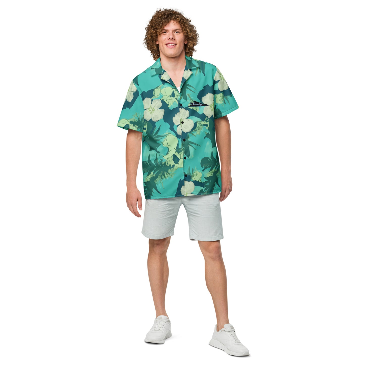 Reverse Ops Aloha Shirt (Green)