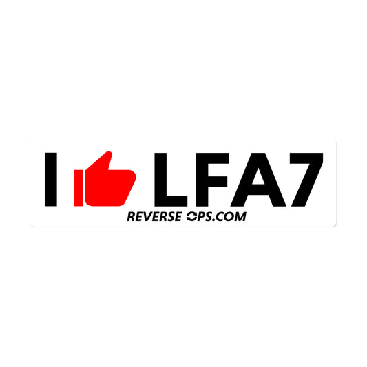 I Like LFA7 Bubble-free stickers