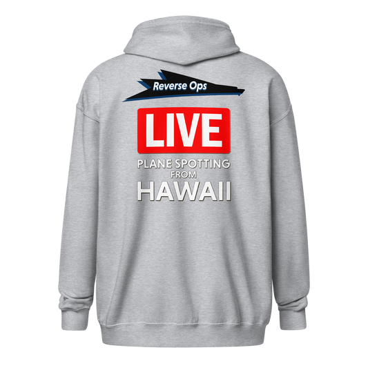 Go Live with Reverse Ops - Unisex heavy blend zip hoodie